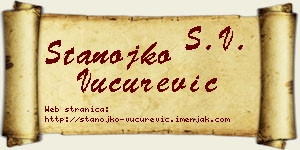 Stanojko Vučurević vizit kartica
